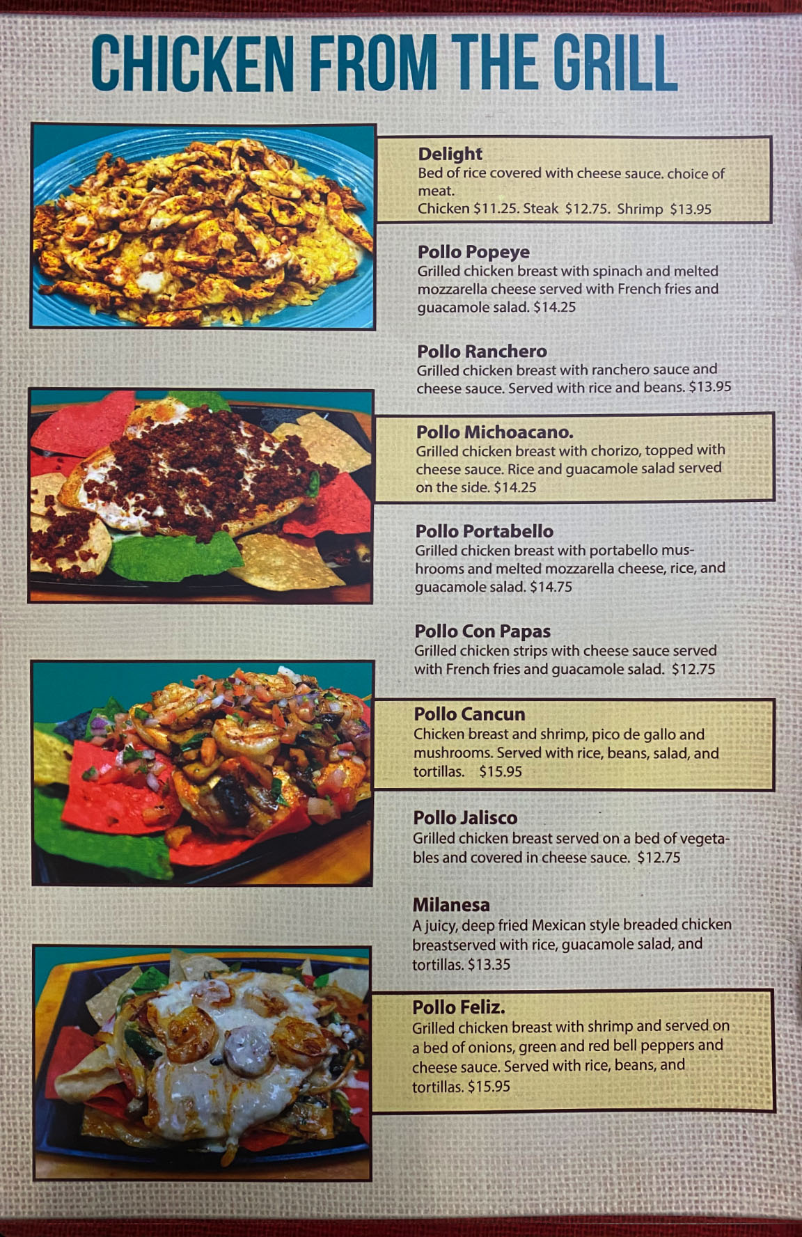 El Jarochito Mexican Restaurant menu image
